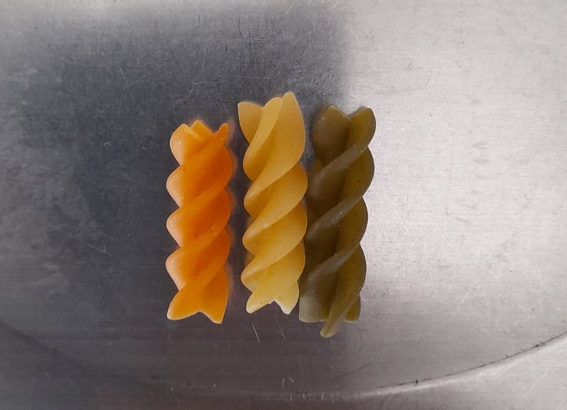 PATES SPIRALES 3 COULEURS (fusilli)