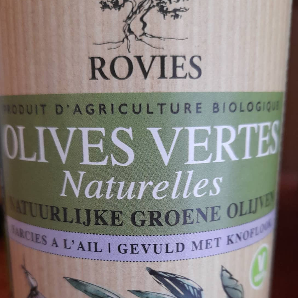 OLIVES VERTES FARCIES A L AIL - BOCAL 350GR