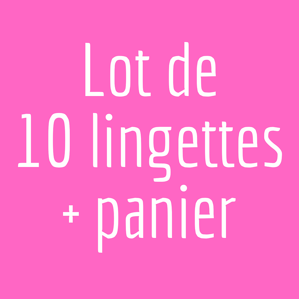 Lot de 10 cotons + paniers