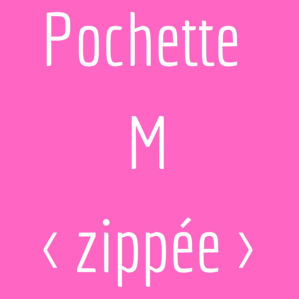 Pochette zippée M