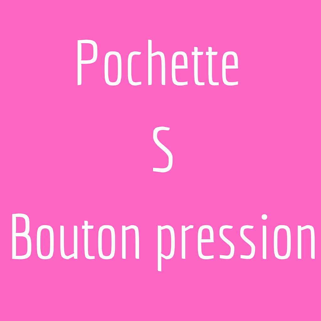 Pochette S (bouton pression)