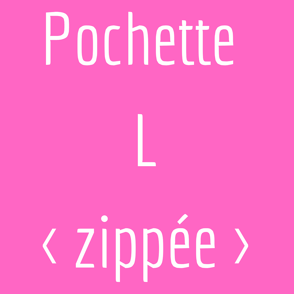 Pochette zippée L