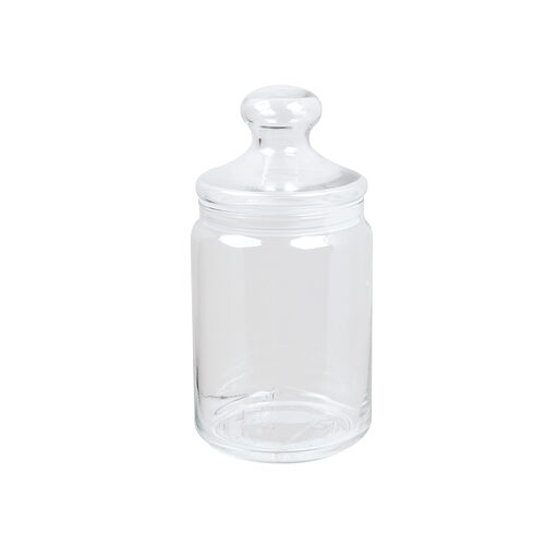 Pot couvercle verre 1 L - bonbonnière