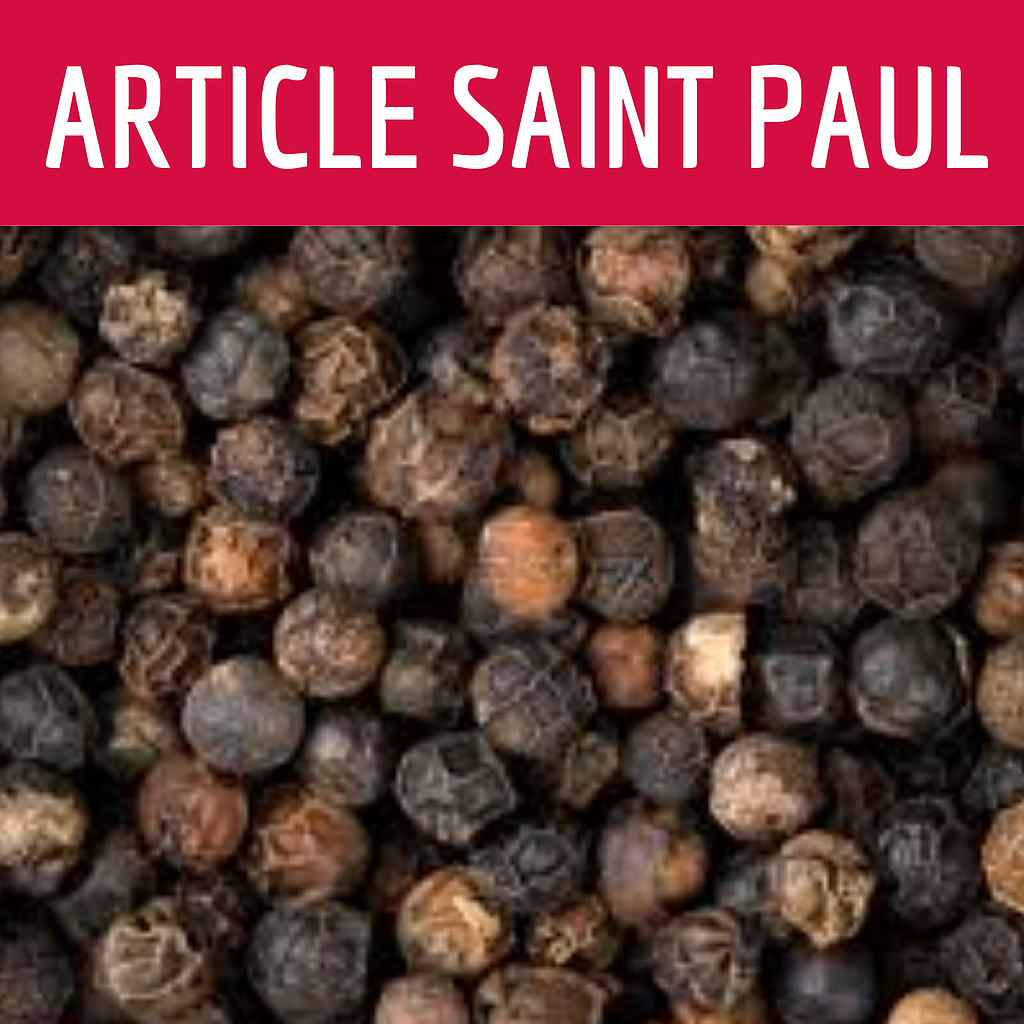 POIVRE NOIR GRAINS (uniquement pour Saint Paul)