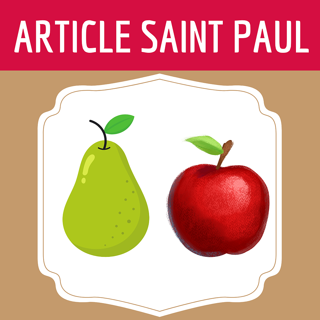 PUREE POMME/POIRES bio 700gr uniquement SAINT PAUL