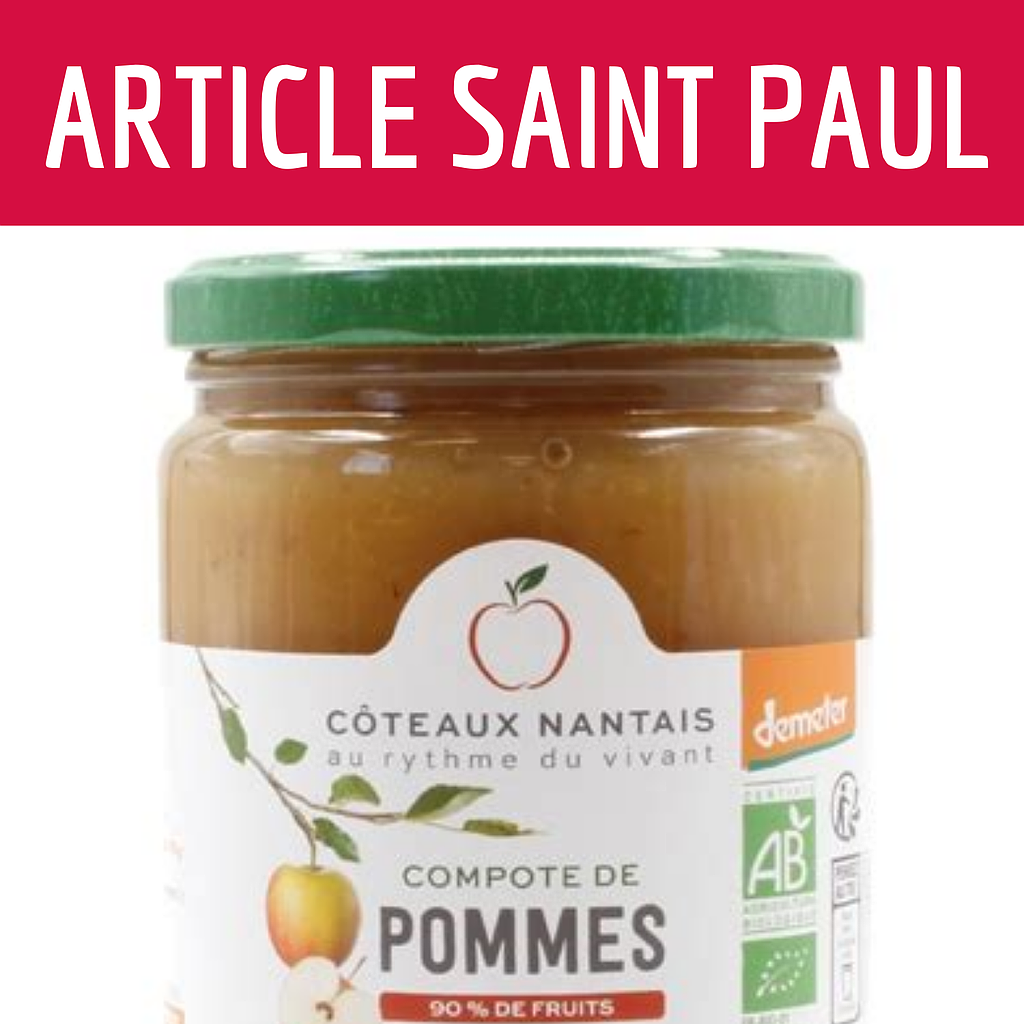 COMPOTE POMME 935GR (uniquement pour Saint Paul)