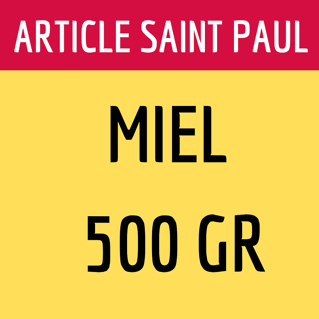 MIEL 500gr (uniquement pour Saint Paul)