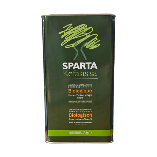 HUILE OLIVE BIDON 3L SPARTA KEFALAS Grèce