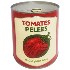 TOMATES PELEES 800G Bio pour tous