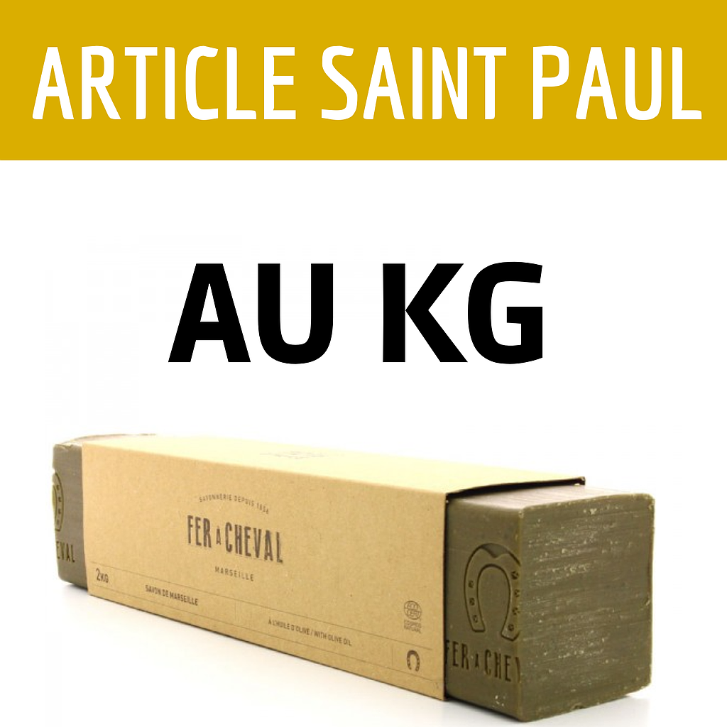 SAVON MARSEILLE VRAC en barre(uniquement pour Saint Paul)