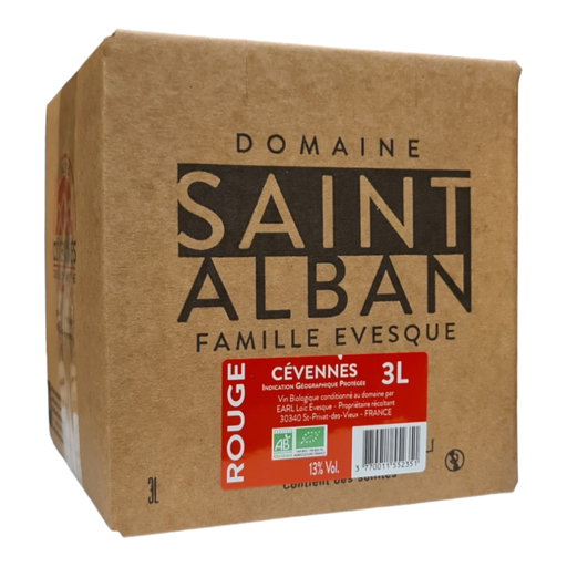 VIN ROUGE Saint Alban bib 3L