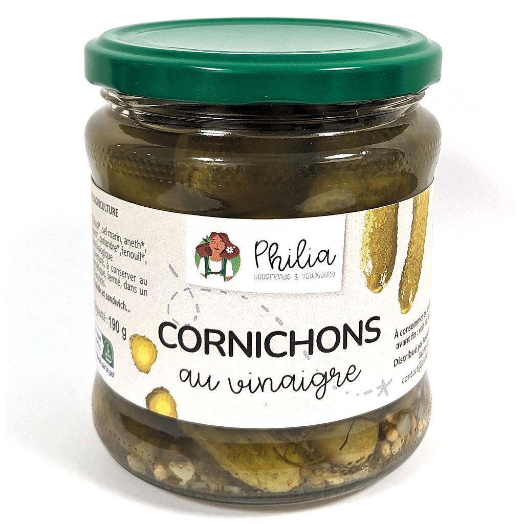 CORNICHONS AU VINAIGRE (330G - PNE 190G) PHILIA