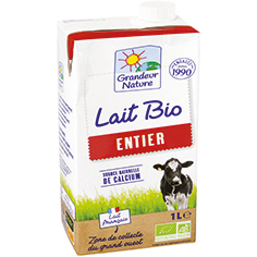 LAIT ENTIER 1L Grandeur Nature