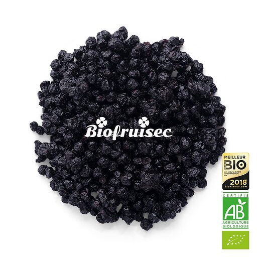 Myrtilles séchées sans sucre - 1kg